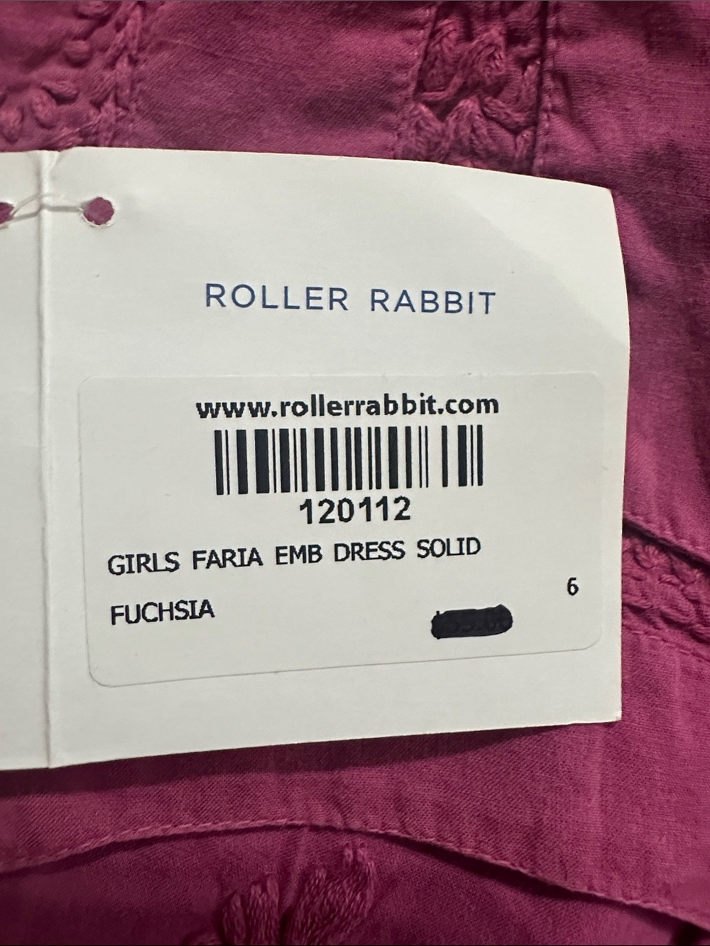 Roller Rabbit Girls' Pink Embroidered Tunic Dress - Picture 12 of 12